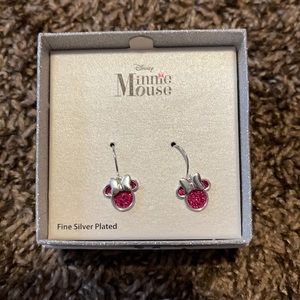 Minnie Mouse Pink Dangle Earrings